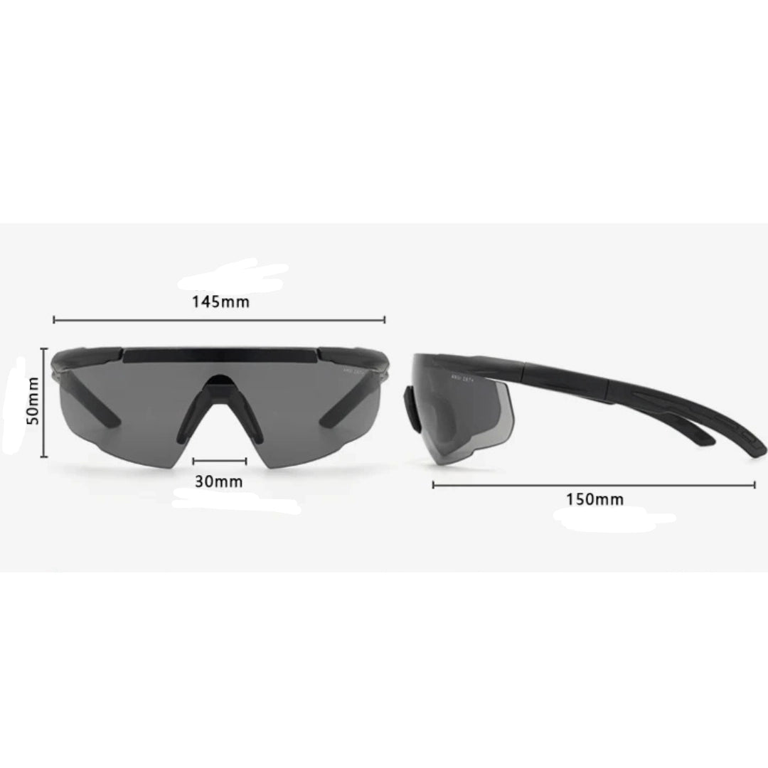 Conjunto de Óculos Táticos com 3 Lentes