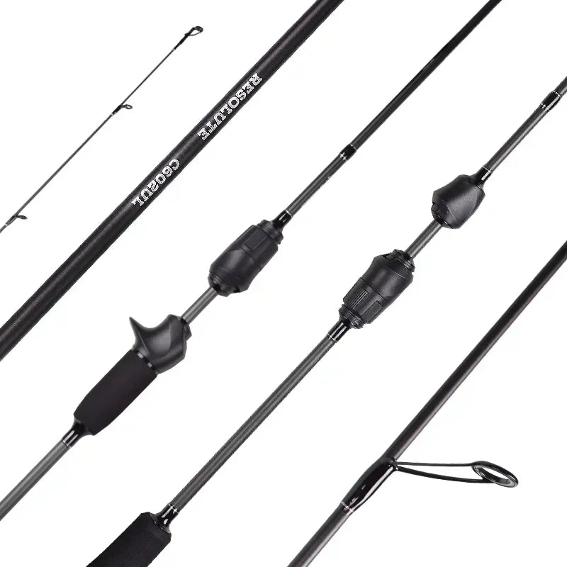 Vara de Pesca Ultralight Carbono Spinning e Casting