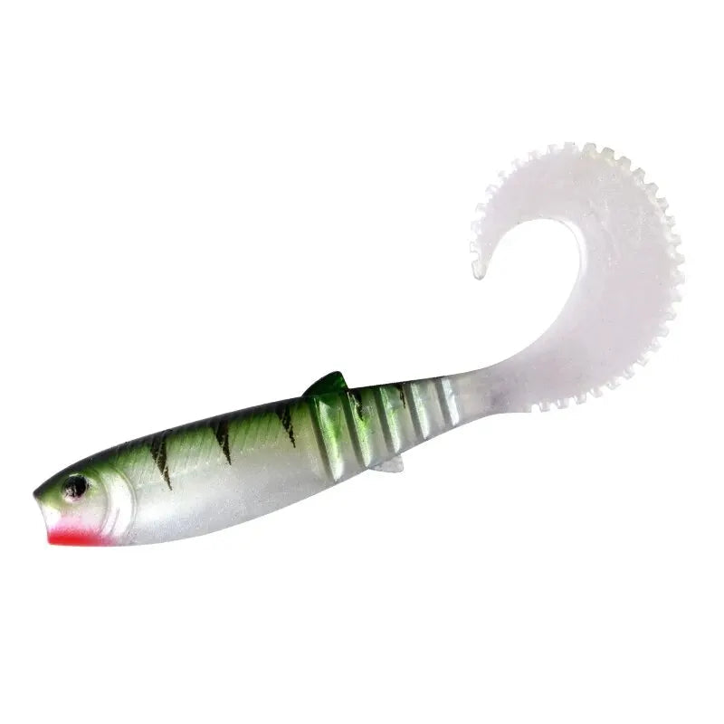 Isca Artificial Soft Bait Cannibal Curved Tail