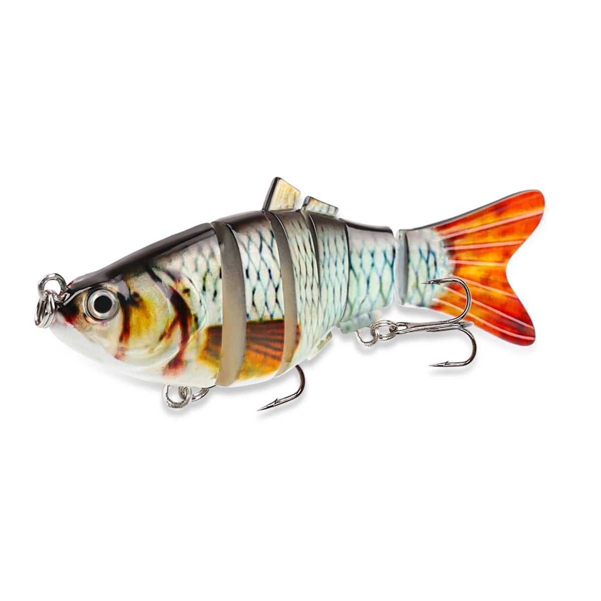 Isca Artificial Articulada Swimbait com Anzóis para Pesca de Pike - Águas Nobres