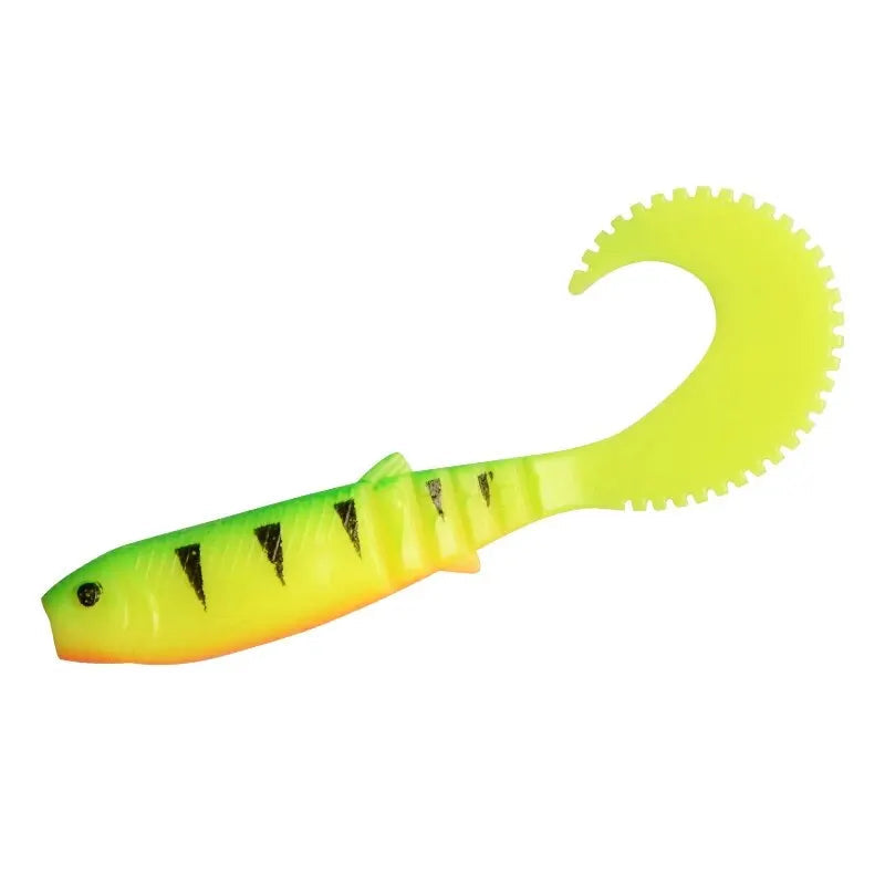 Isca Artificial Soft Bait Cannibal Curved Tail