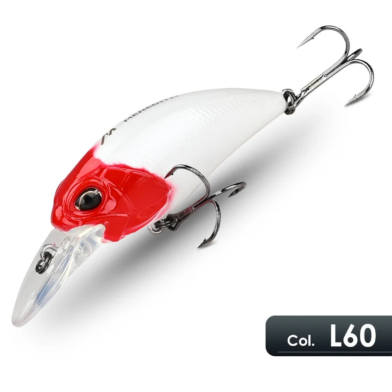 Isca Artificial Jerk Crank Flutuante com Ação Vibrante