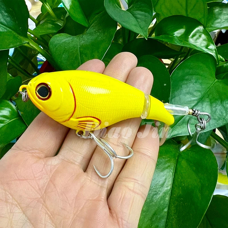 Isca Artificial Topwater com Cauda Rotativa