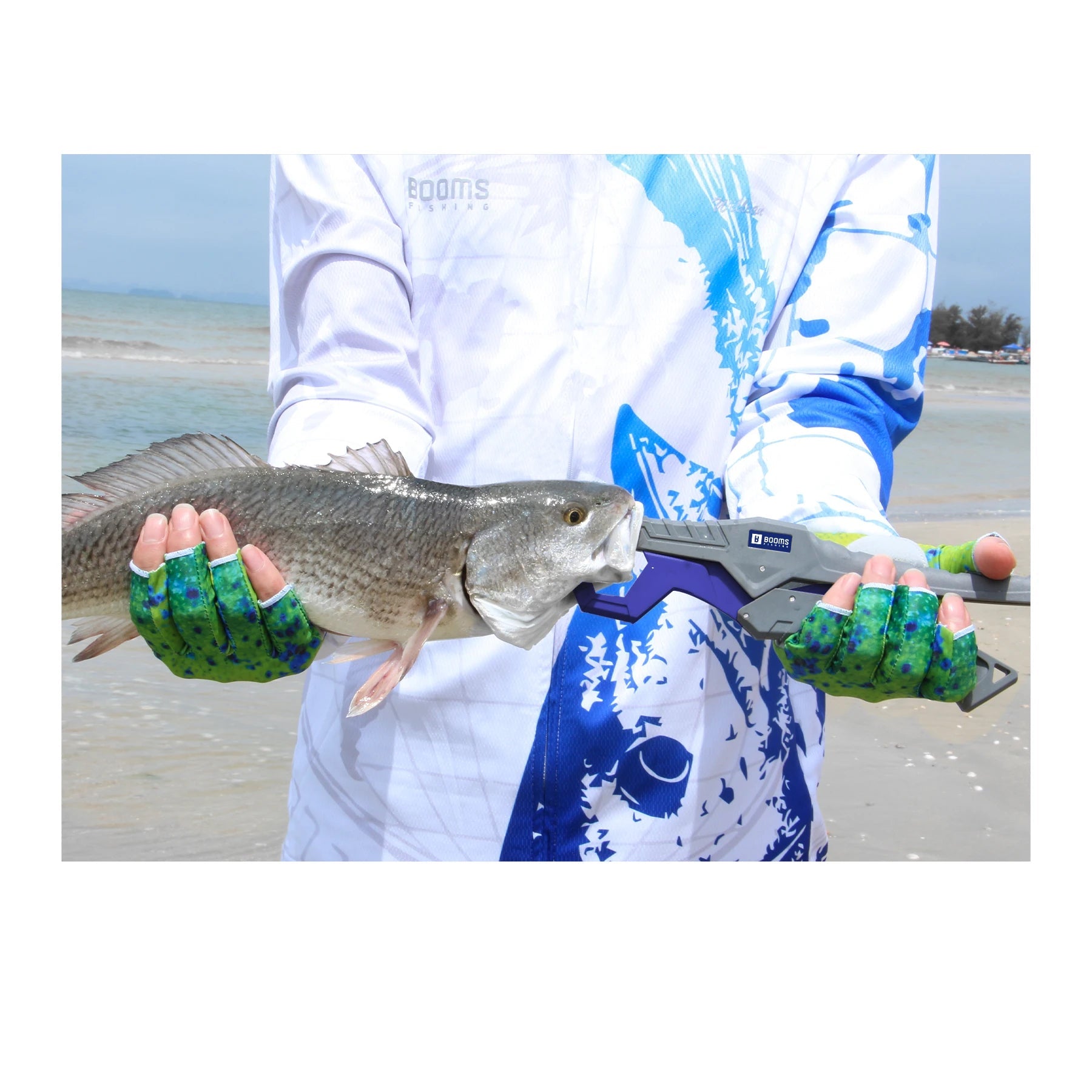 Pinça de Pesca com Cordão Antiderrapante