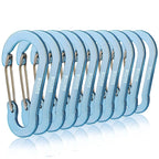 Mosquetão D-ring de Alumínio 10pcs para Pesca e Camping - Águas Nobres