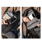 Mochila Fotográfica Impermeável com Acesso Frontal e Compartimentos