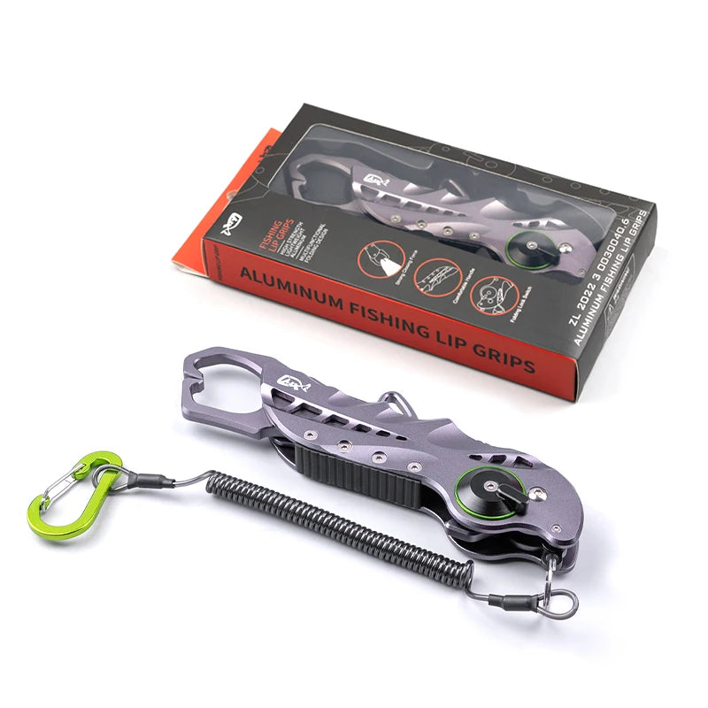 Alicate de Pesca Dobrável em Liga de Alumínio com Cortador e Grip
