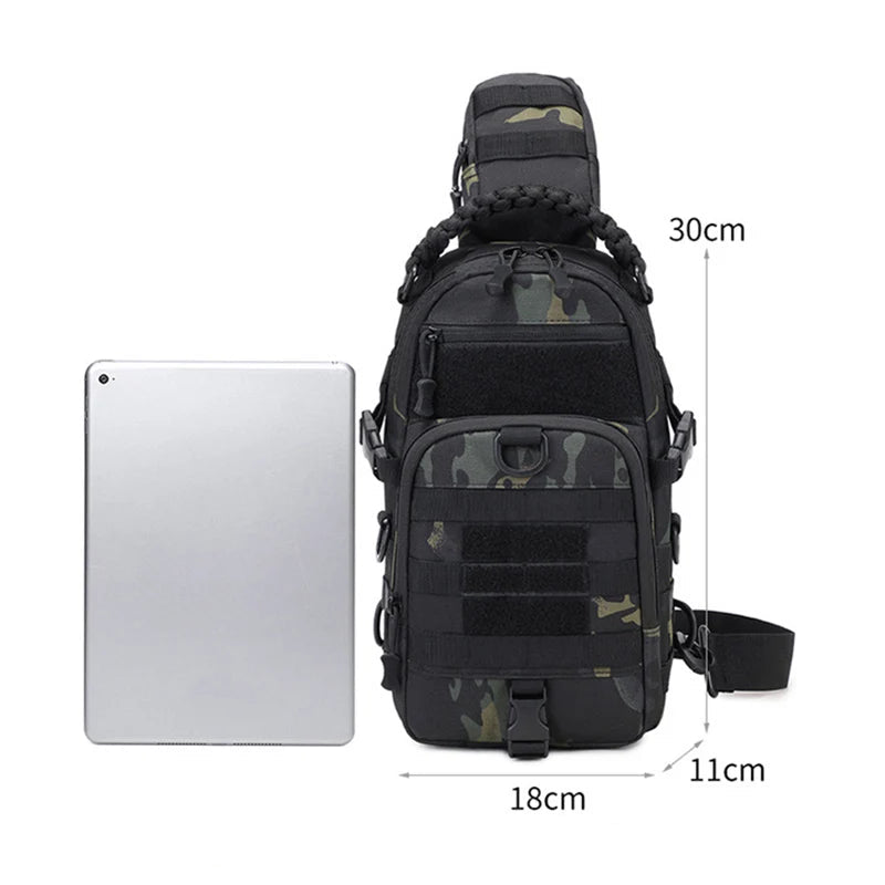Mochila Tática de Peito Multifuncional Outdoor