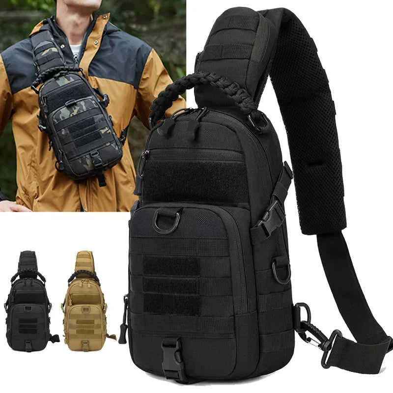 Mochila Tática de Peito Multifuncional Outdoor