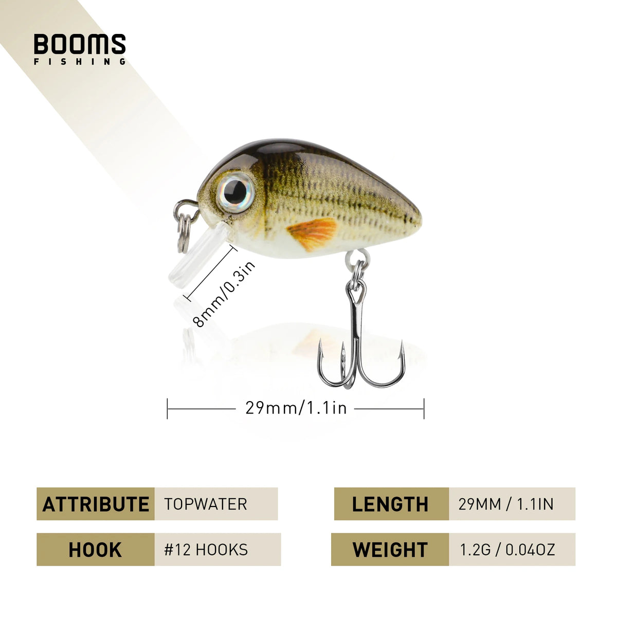 Isca Artificial Mini Crankbait 5pcs 29mm - Águas Nobres