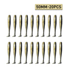 Isca Soft Worm T Tail 20pcs para Pesca - Águas Nobres