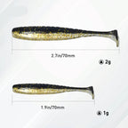 Isca Soft Worm T Tail 20pcs para Pesca - Águas Nobres