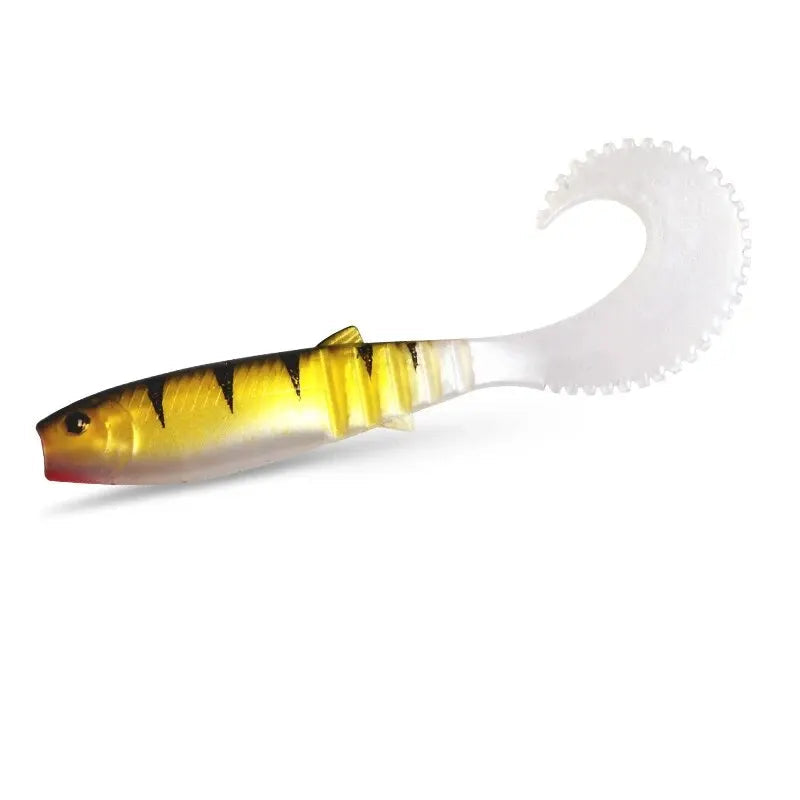 Isca Artificial Soft Bait Cannibal Curved Tail