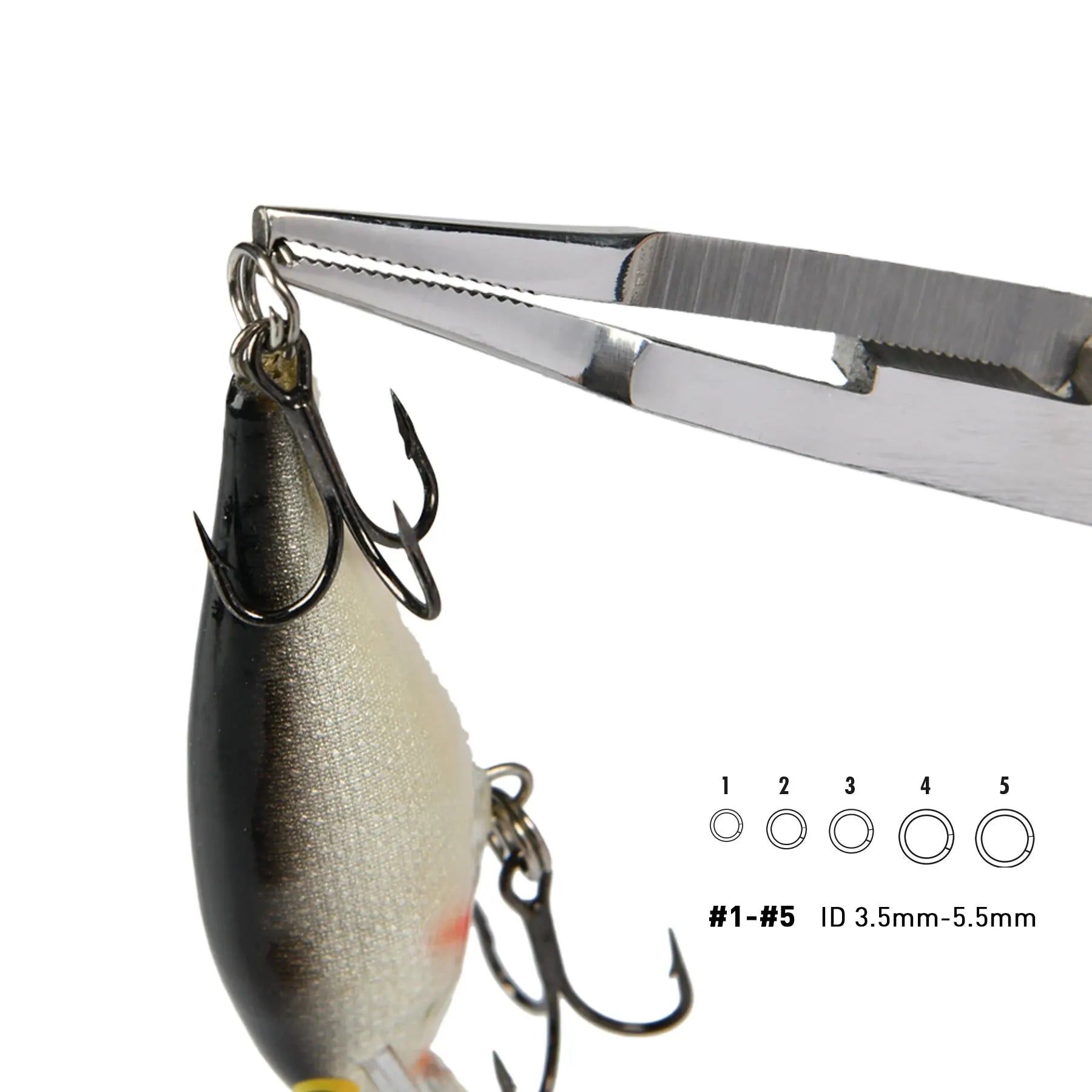 Alicate de Pesca Multifuncional com Cordão Elástico Espiral e Mosquetão - Águas Nobres