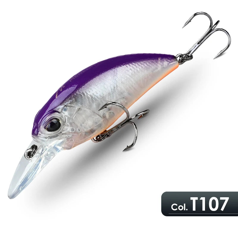 Isca Artificial Jerk Crank Flutuante com Ação Vibrante