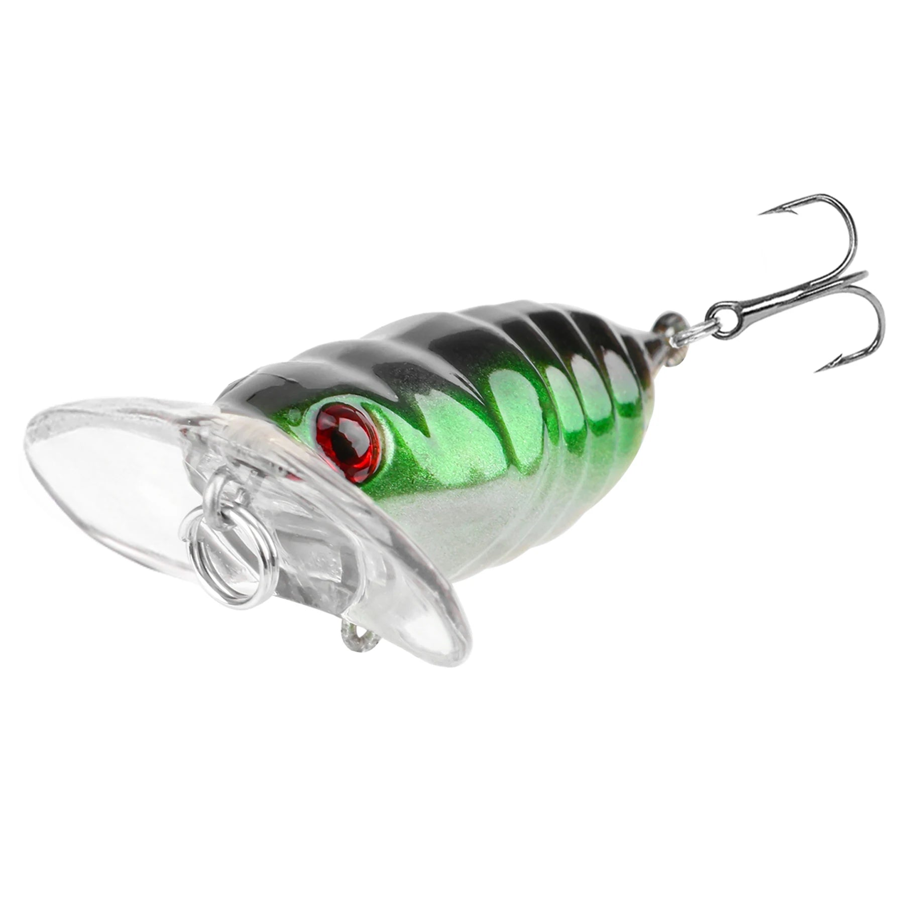 Isca Artificial Cicada 3.8cm 3.4g com Olhos 3D e Ganchos Afiados - Águas Nobres