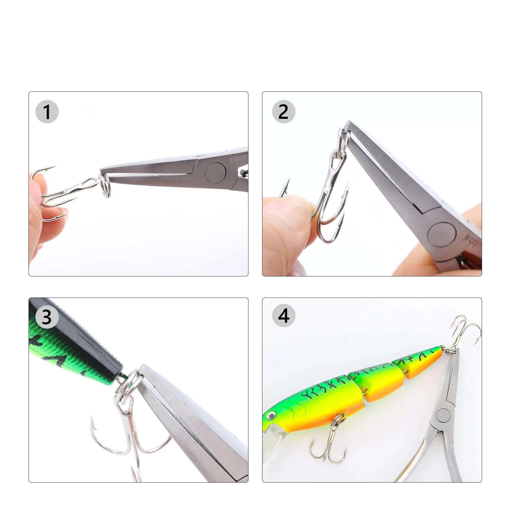 Alicate para Argolas de Pesca com Kit de 100 Argolas de Aço Inoxidável - Águas Nobres