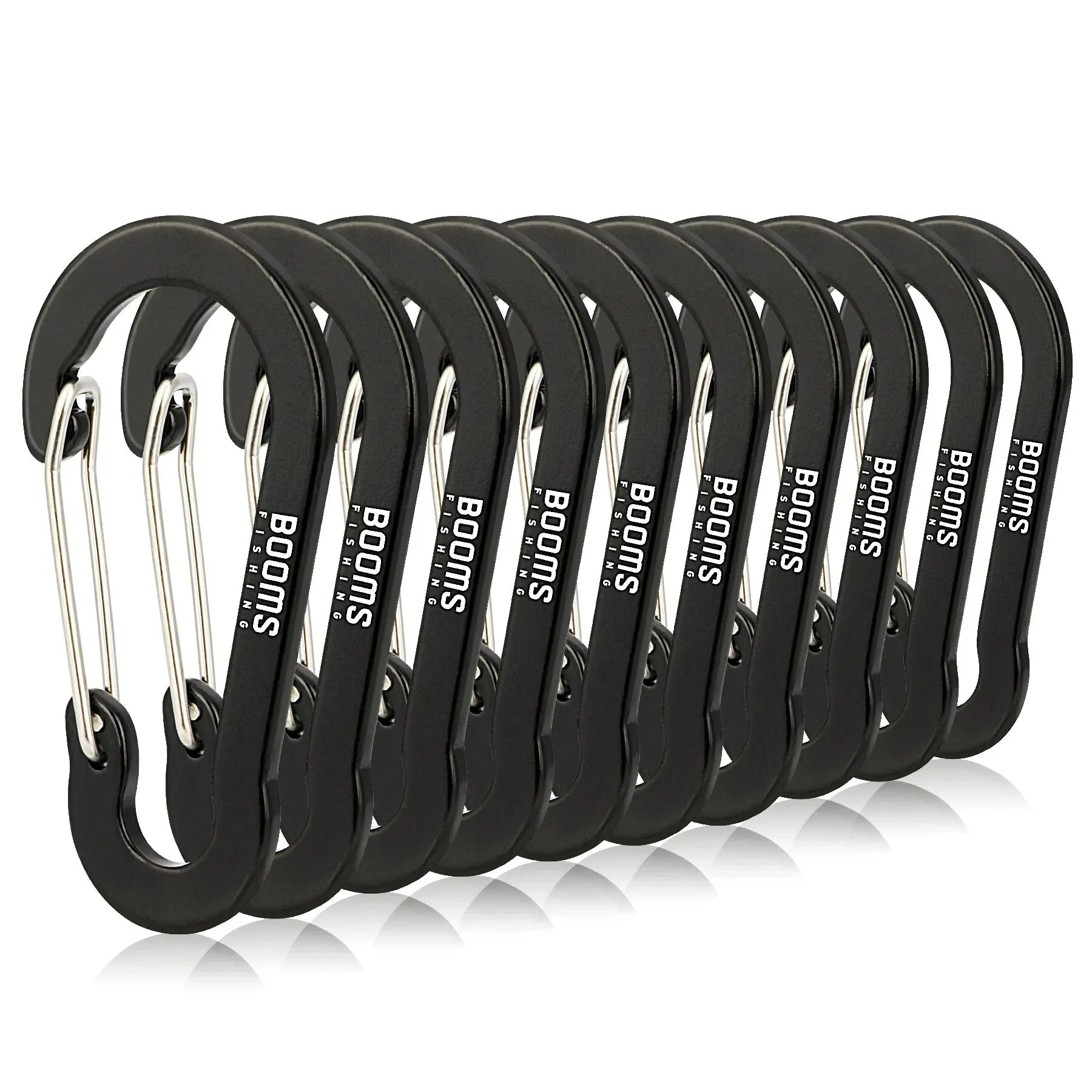 Mosquetão D-ring de Alumínio 10pcs para Pesca e Camping - Águas Nobres