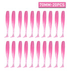 Isca Soft Worm T Tail 20pcs para Pesca - Águas Nobres