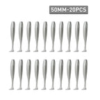 Isca Soft Worm T Tail 20pcs para Pesca - Águas Nobres