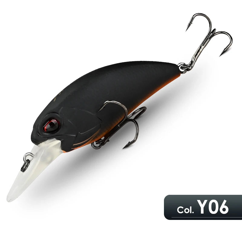 Isca Artificial Jerk Crank Flutuante com Ação Vibrante