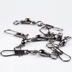 100PCS Conectores com Girador, Rolamento de Pino e Clipe Fastlock - Águas Nobres