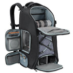 Mochila Fotográfica Impermeável com Acesso Frontal e Compartimentos