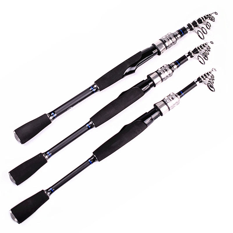 Vara Telescópica Ultralight Carbono Spinning Portátil