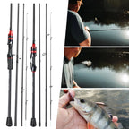 Vara de Pesca Ultralight Fibra de Carbono com Cabo EVA