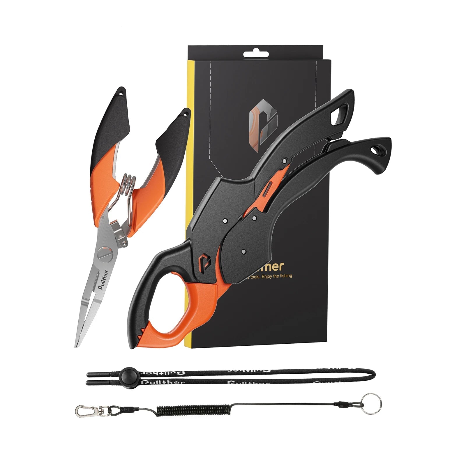 Kit de Ferramentas de Pesca com Alicate Multifuncional e Pegador de Peixe em Aço Inoxidável