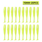 Isca Soft Worm T Tail 20pcs para Pesca - Águas Nobres