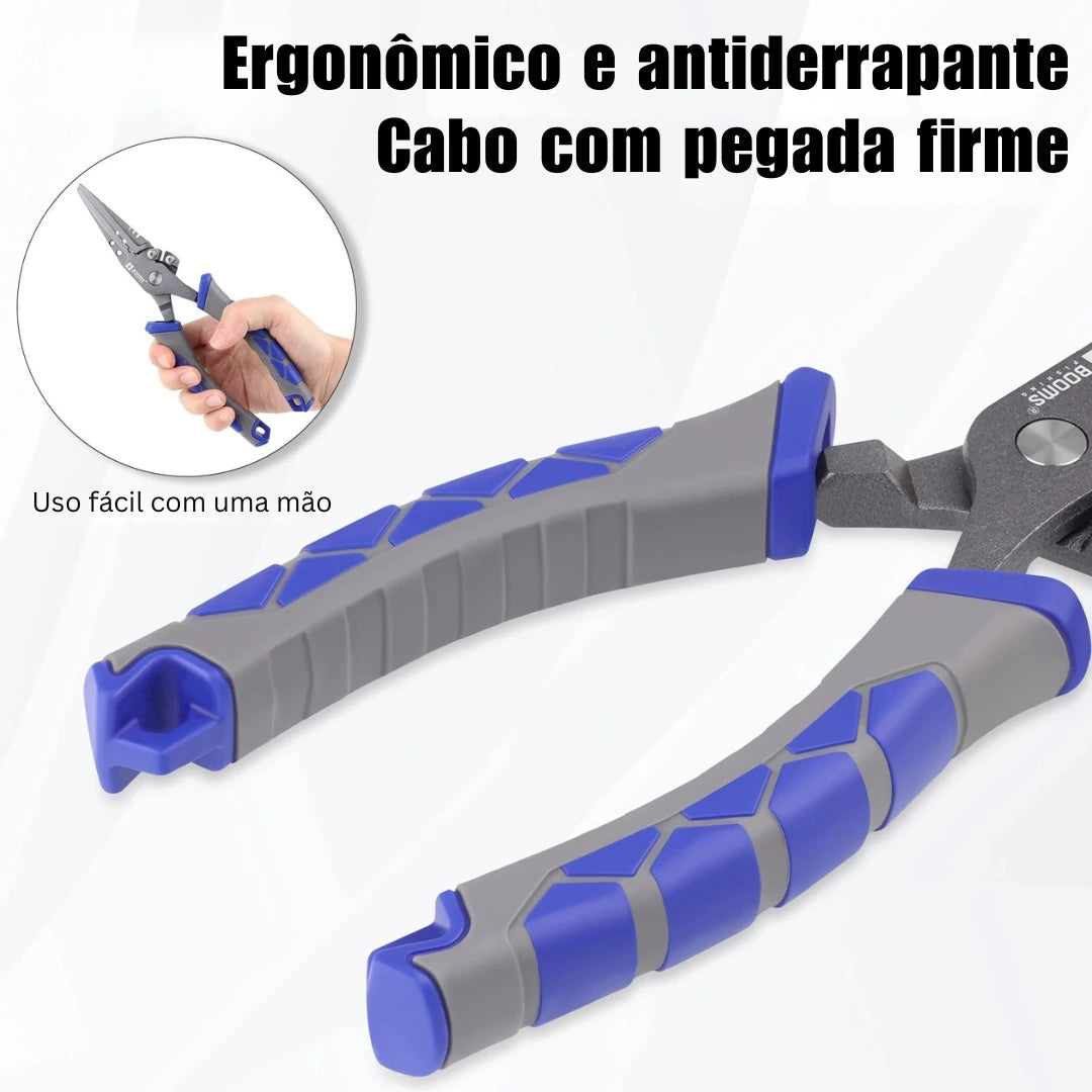 Alicate de Pesca Multifuncional Fishing em Aço Carbono