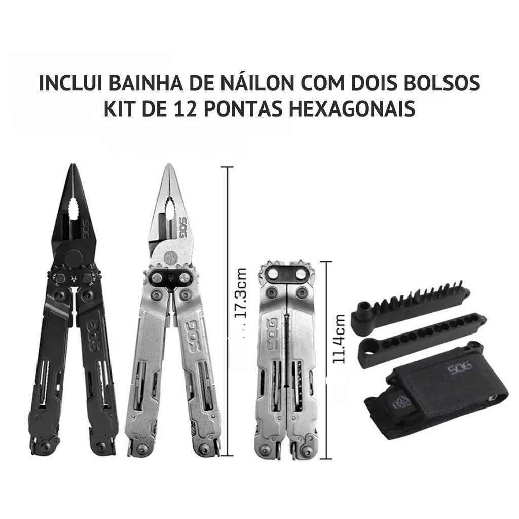 Alicate Multifuncional Militar Tático