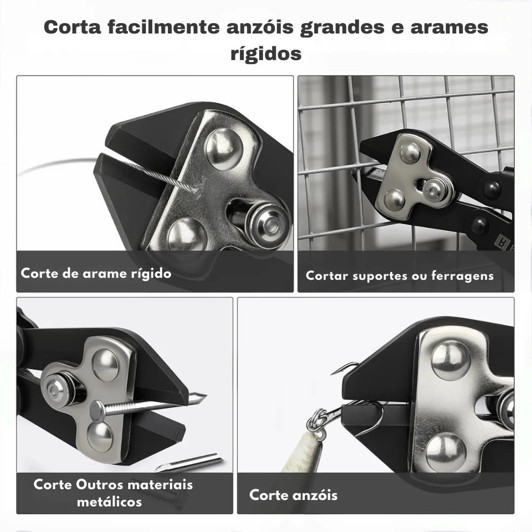 Alicate de Pesca Aço Carbono Corte de Arames e Remoção de Anzol