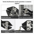 Alicate de Pesca Aço Carbono Corte de Arames e Remoção de Anzol