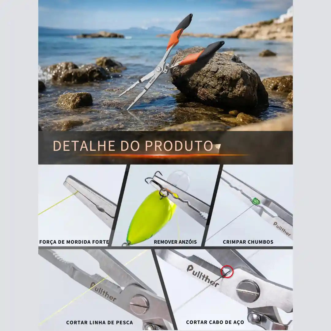 Alicate em Aço Inoxidável para Pesca