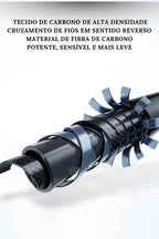 Vara Telescópica Fibra de Carbono Spinning e Casting Alta Performance