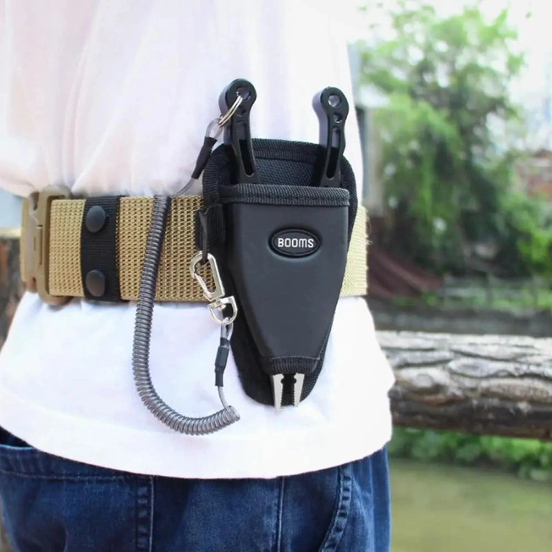 Bainha para Alicates de Pesca com Cordão Espiral e Mosquetão - Águas Nobres