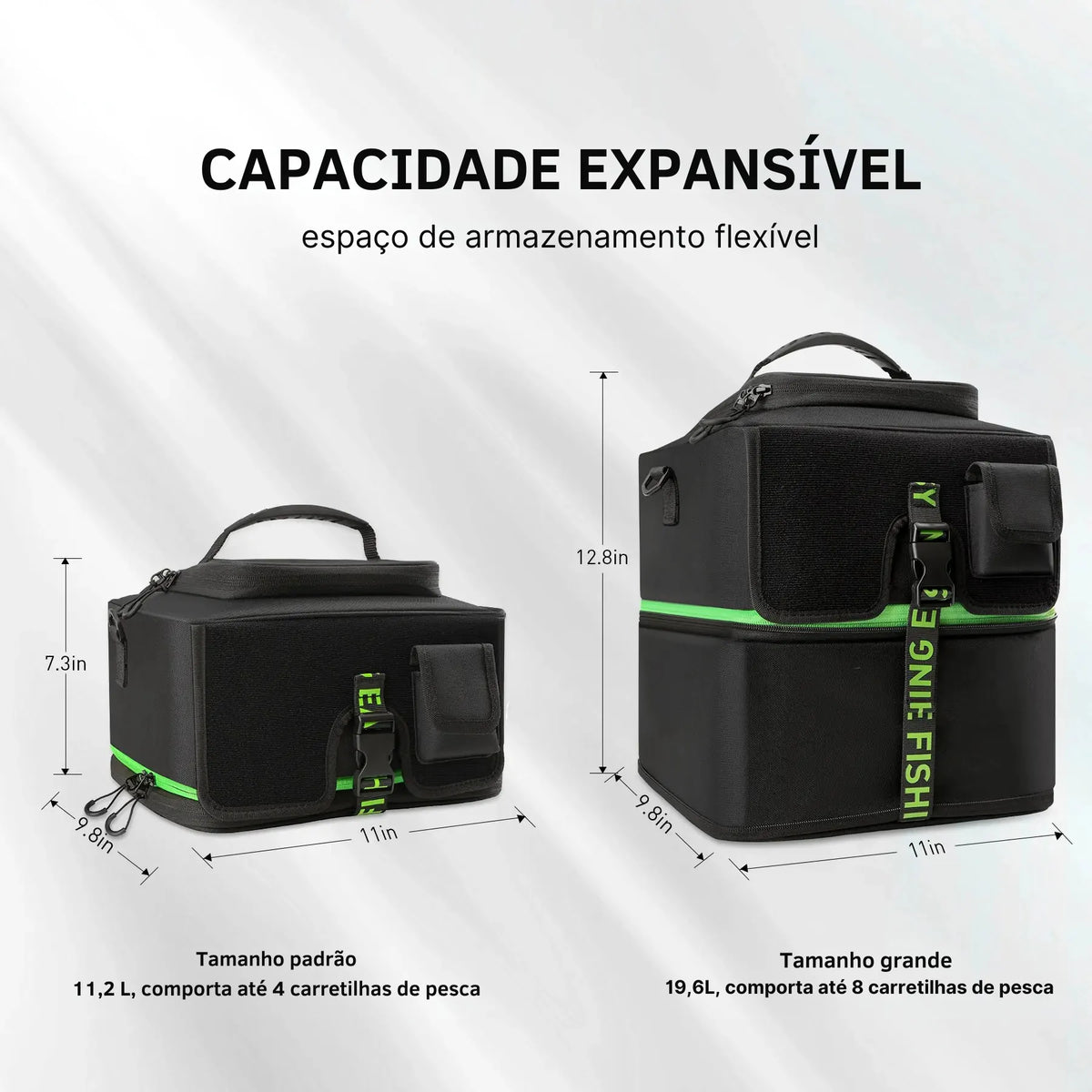 Bolsa de Pesca Multifunção para Carretéis Grande - Águas Nobres