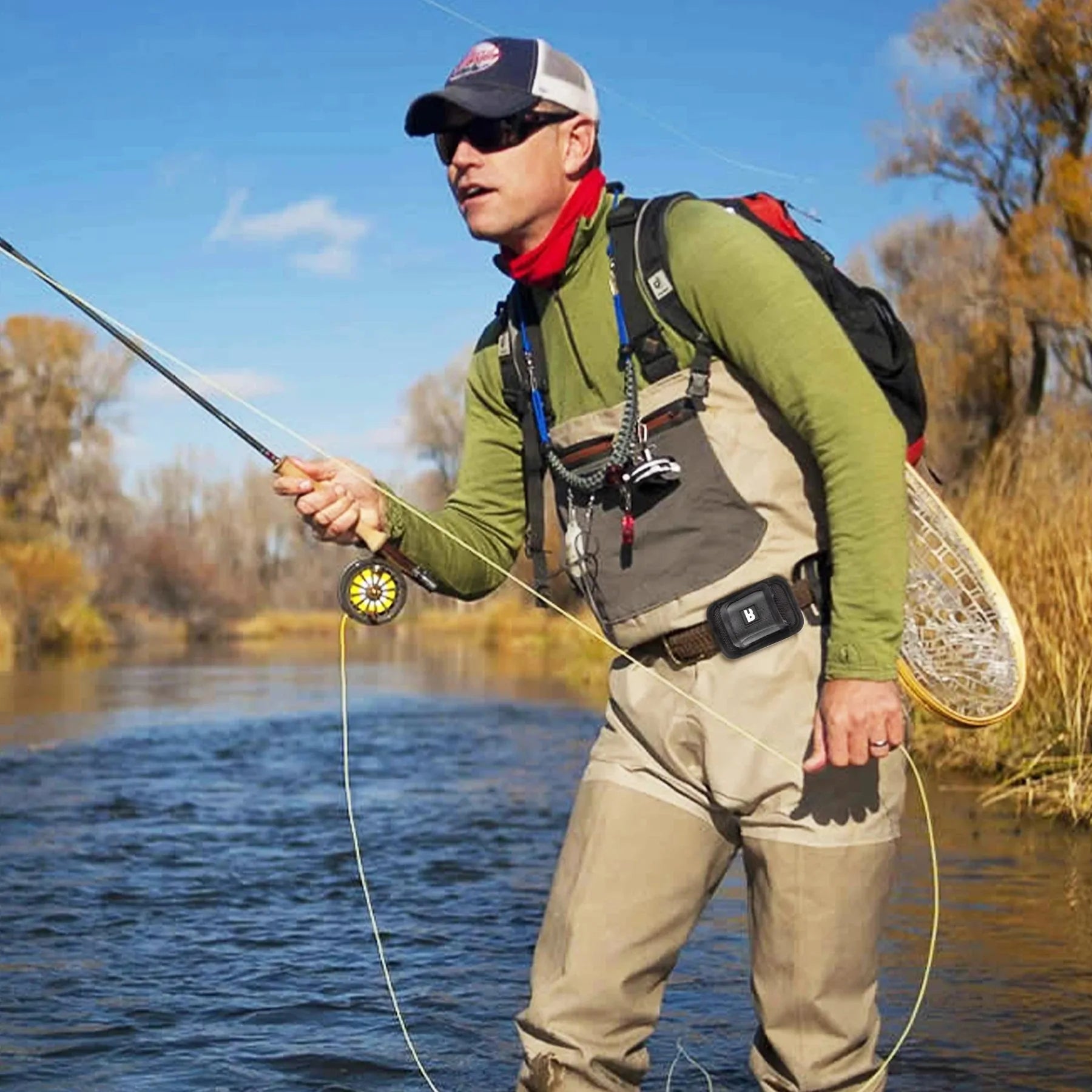 Suporte Portátil de Nylon para Vara Fly Fishing - Águas Nobres