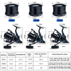 Molinete de Pesca Spinning Full Metal Surf Jigging