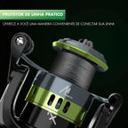 Molinete Spinning Sagittarius com Drag de 6kg Aço Inoxidável - Águas Nobres
