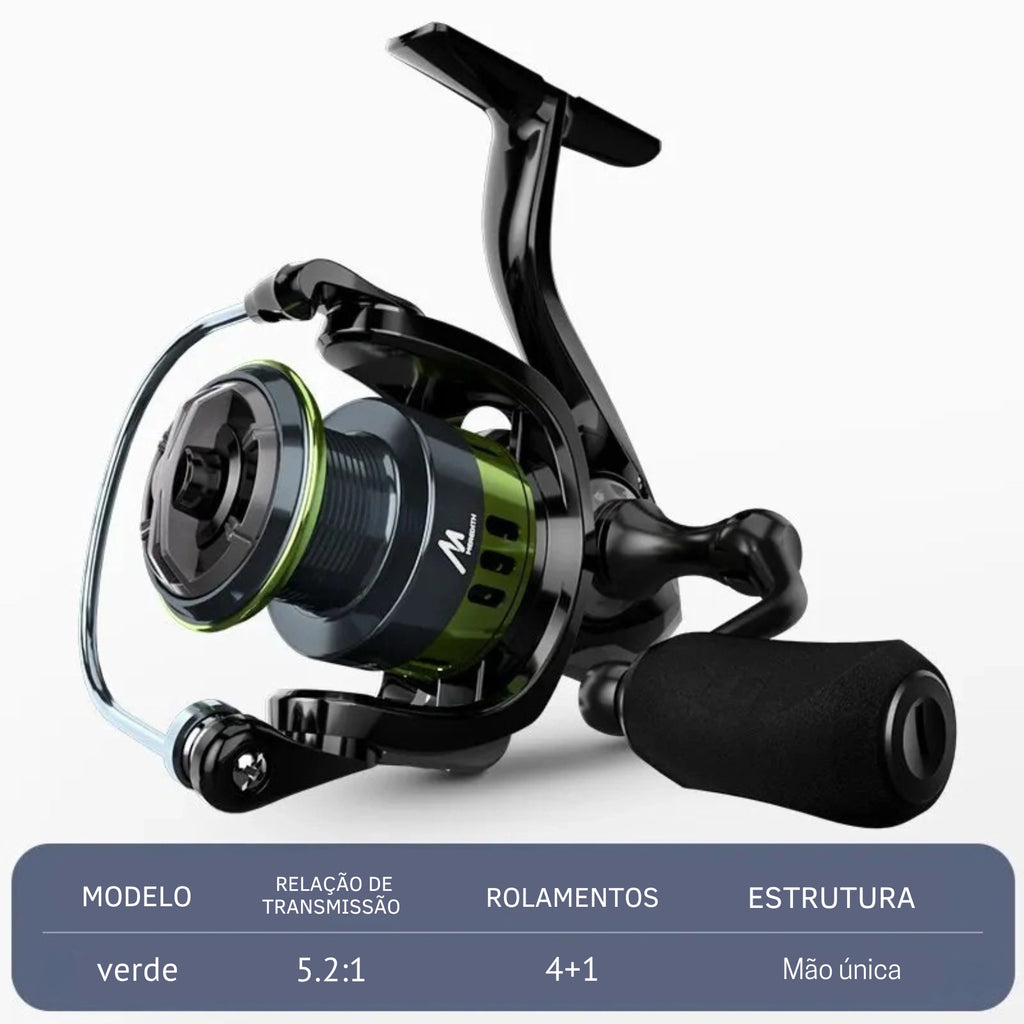 Molinete Spinning Sagittarius com Drag de 6kg Aço Inoxidável - Águas Nobres