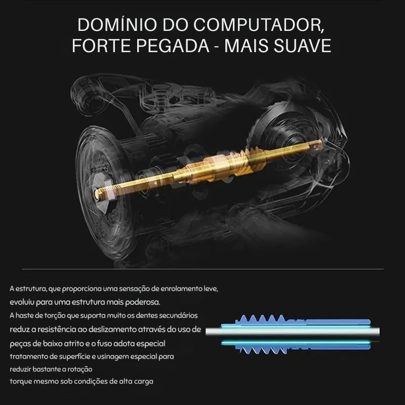 Molinete Spinning VANPES Antiferrugem com Drag System de 8Kg - Águas Nobres