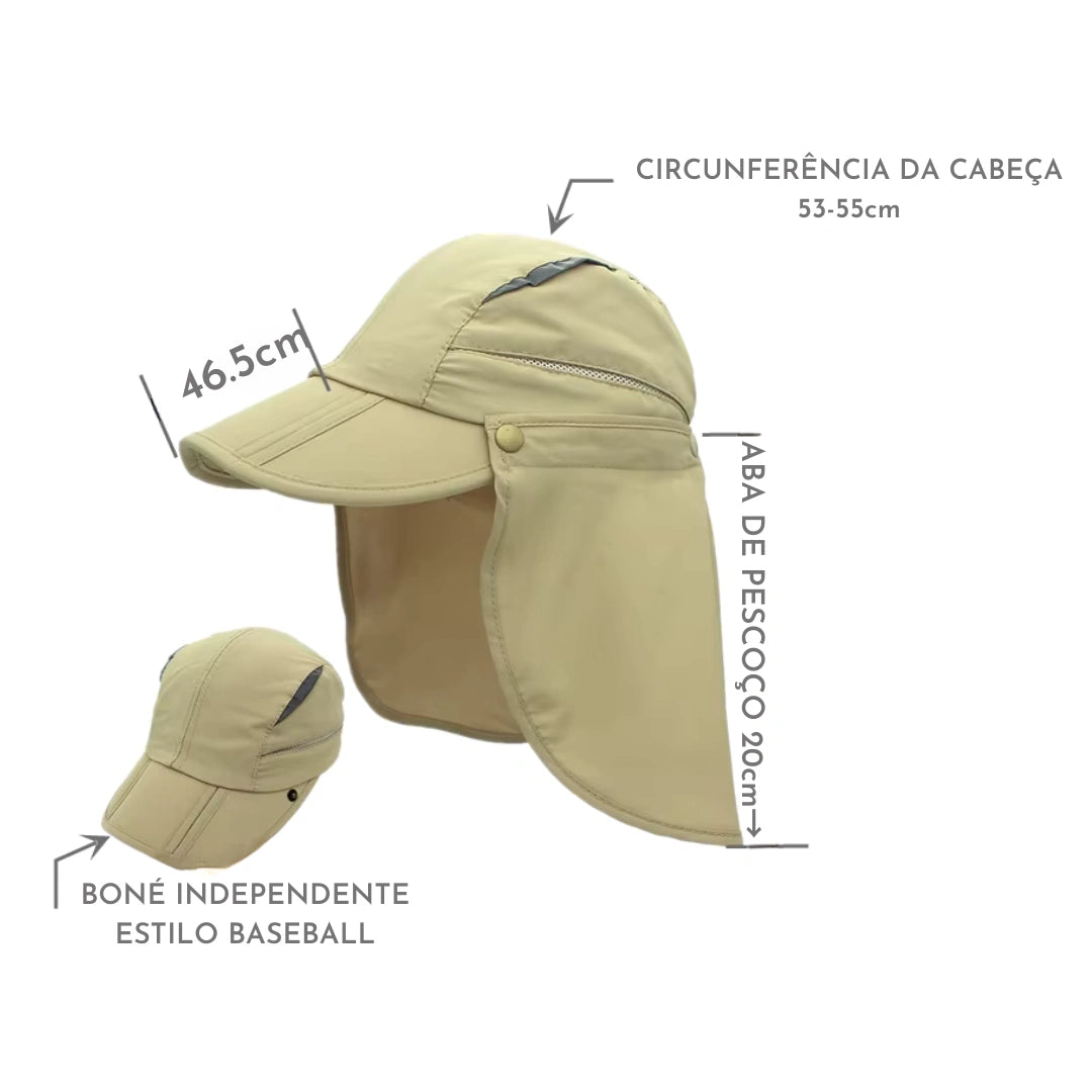 Chapéu Infantil de Proteção Solar UPF 50+ Ajustável