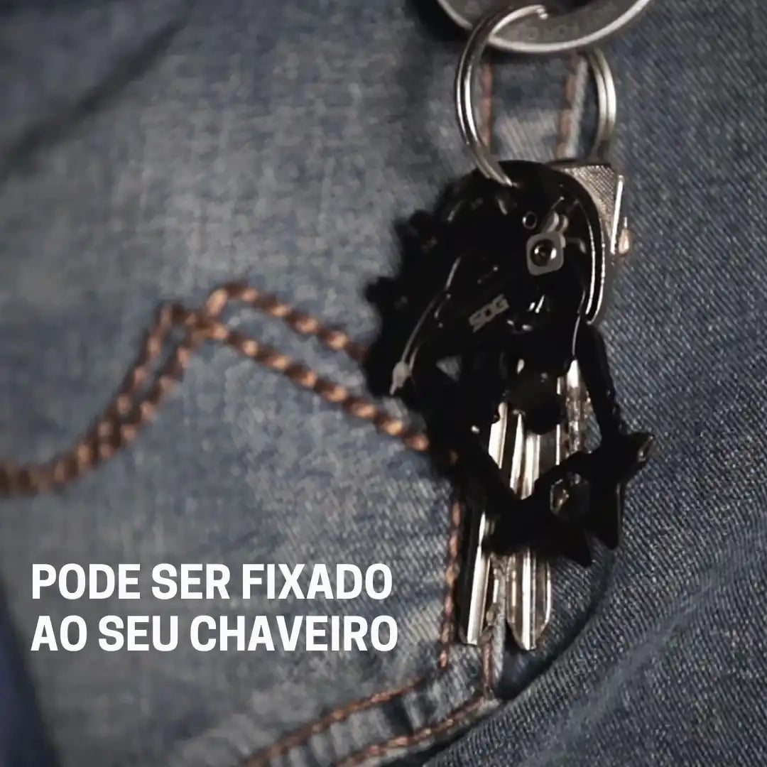Chaveiro Multi-Ferramenta 12 em 1 Portátil