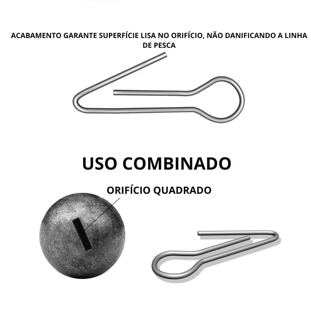 Chumbada de Pesca Oval de Carbono