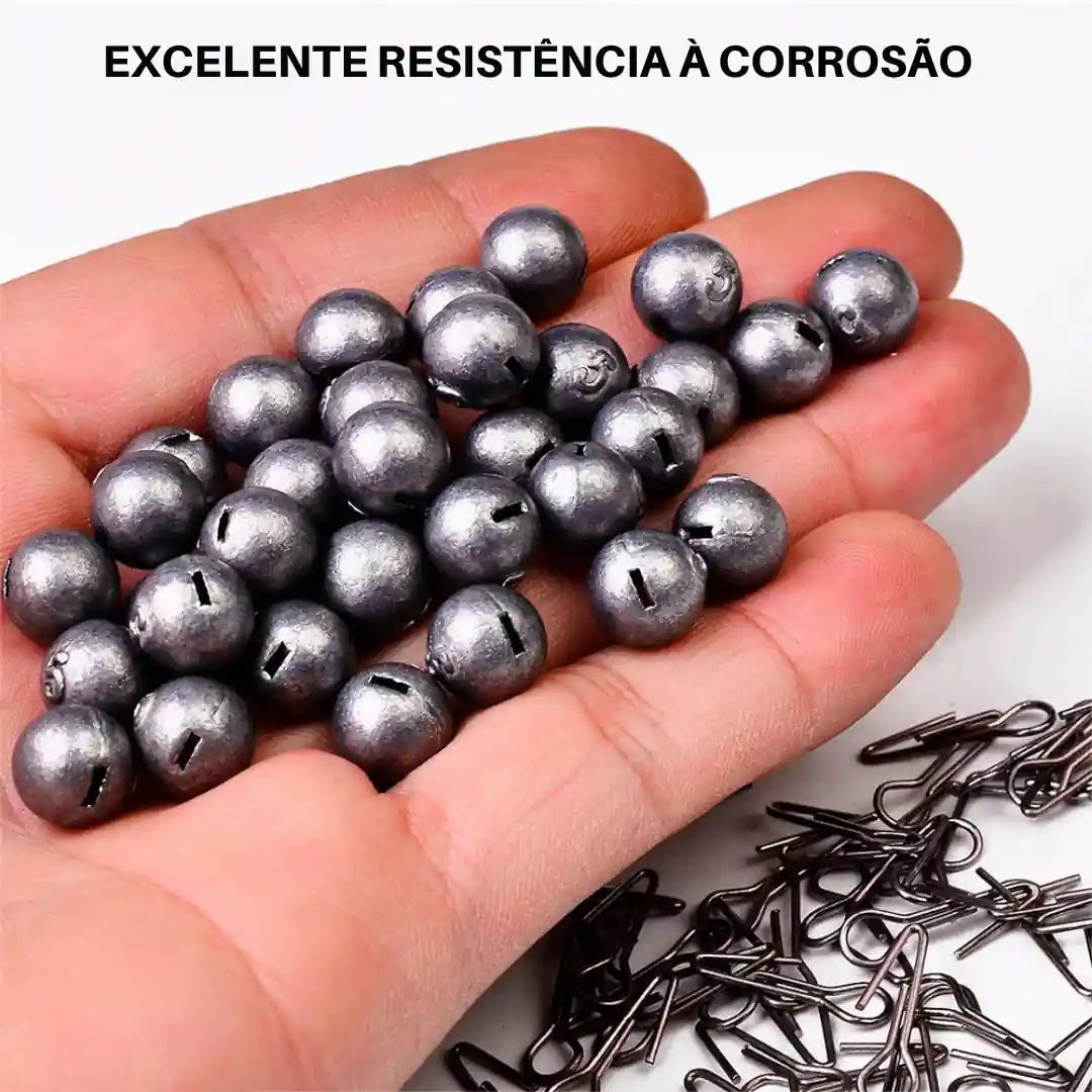 Chumbada de Pesca Oval de Carbono