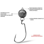 Chumbada de Pesca Oval de Carbono