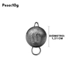 Chumbada de Pesca Oval de Carbono